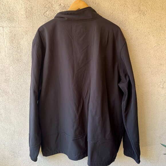 St. John's Bay Fleece Lined Zipper Jacket Black Size 2XL Tall - Picture 5 of 5